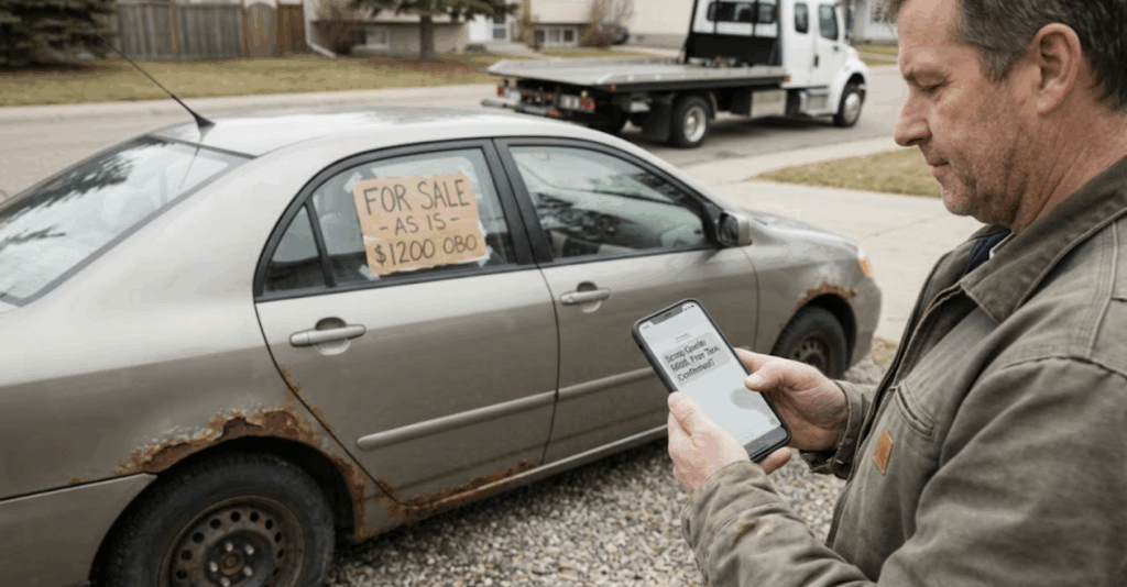 Selling A Car for Scrap Versus Selling Car Privately 